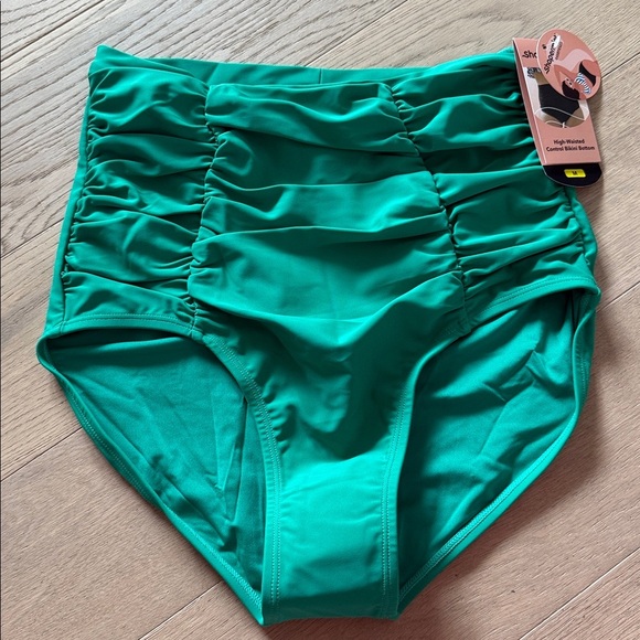 Shapermint Green High-Waisted Control Bikini Bottom NWT Medium - Picture 2 of 6